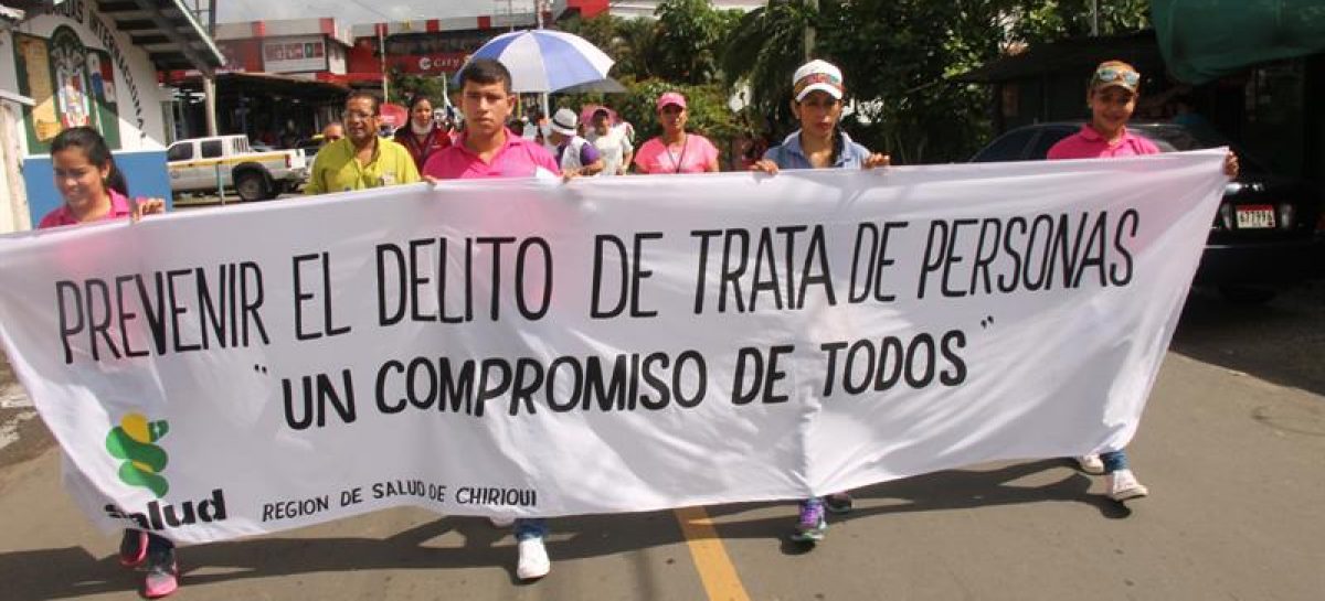 Comunidad fronteriza de Panamá y Costa Rica marcharon contra la trata de personas
