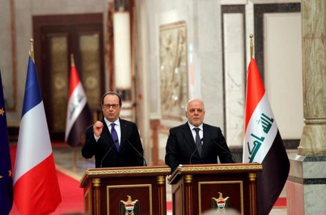 Hollande aseguró el apoyo de Francia a Irak en la lucha contra el EI