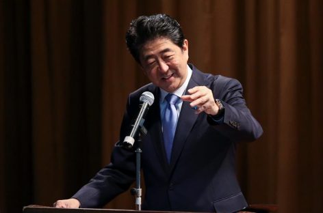 Primer ministro de Japón Shinzo Abe anunció elecciones anticipadas