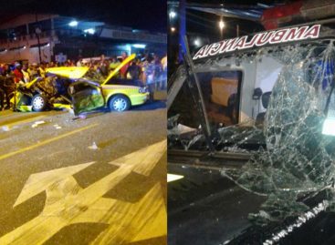 Un muerto en choque entre taxi y ambulancia en Las Margaritas de Chepo