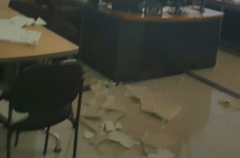 Desalojo de oficinas y vidrios rotos luego del sismo (Fotos y videos)
