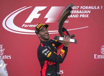 Ricciardo ganó el accidentado Gran Premio de Azerbaiyán