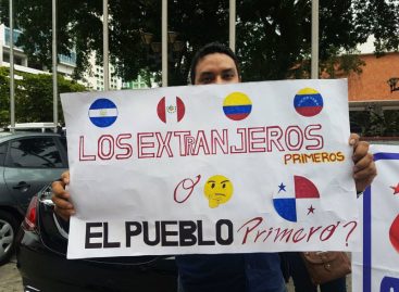 Grupo de panameños protestó para exigir un mejor control migratorio