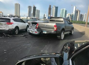 Accidente en tramo marino del Corredor Sur ocasionó caos en el tránsito