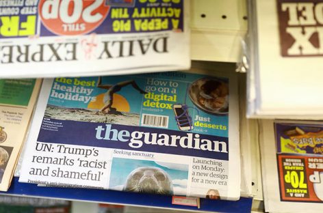 “The Guardian” debutó con su nuevo formato tabloide