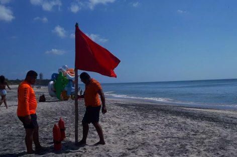 Colocan bandera roja para prohibir utilización de balnearios, playas y ríos