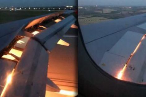 ¡Terror en el aire! Avión del equipo de Arabia Saudita se incendió en pleno vuelo (VIDEO)