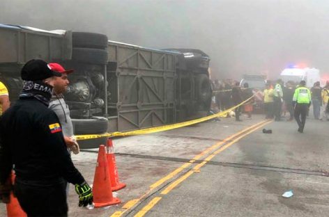 12 aficionados del Barcelona de Ecuador fallecieron en accidente de tránsito