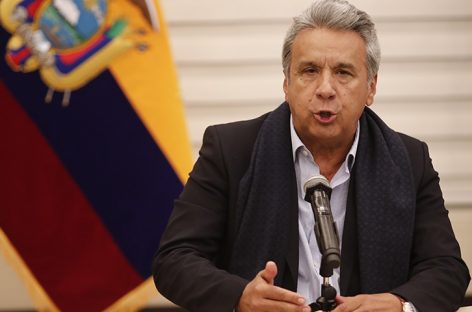 Presidente de Ecuador enviará a Asamblea proyecto de ley anticorrupción