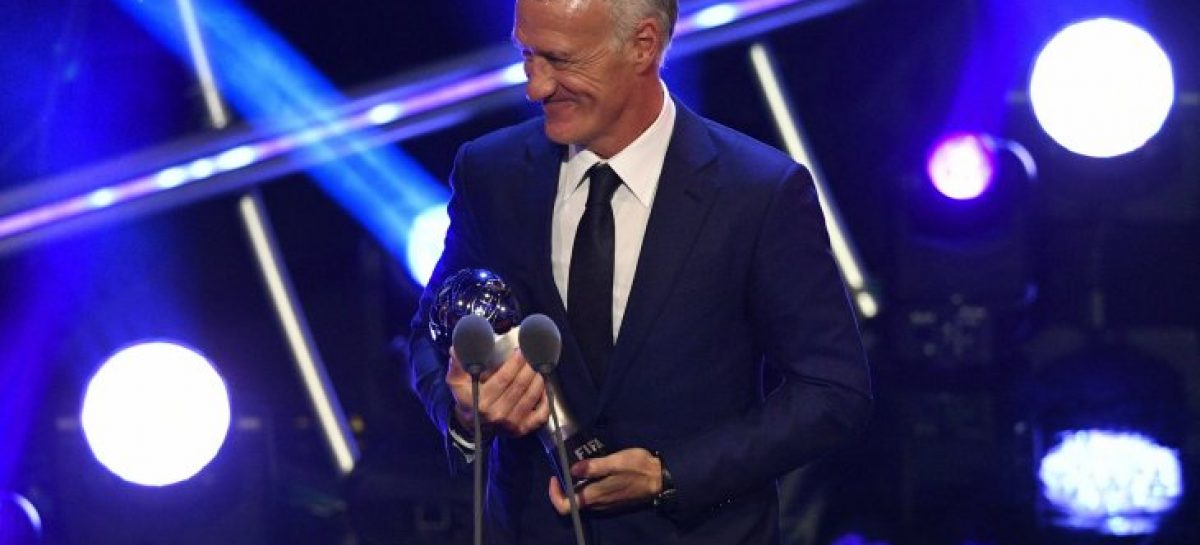 Didier Deschamps también fue galardonado como ‘The Best’