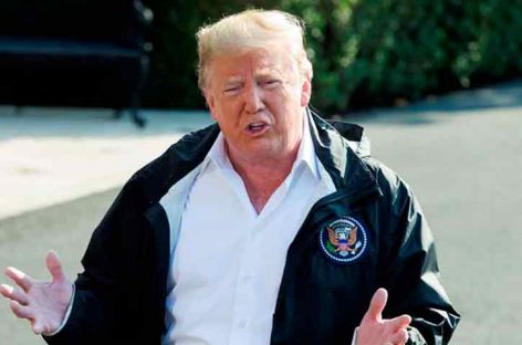 Trump dijo que podría visitar zonas afectadas por huracán Michael