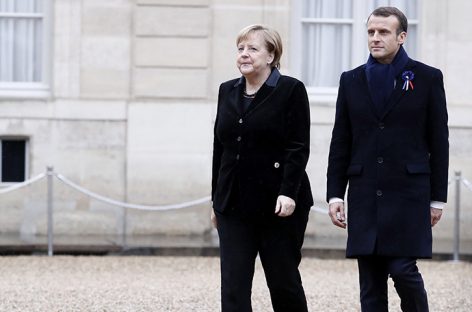 Macron y Merkel desautorizaron elecciones en zonas separatistas de Ucrania