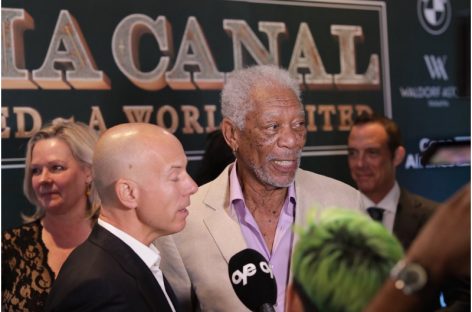 Morgan Freeman vuelve a Panamá para función especial sobre documental del Canal.