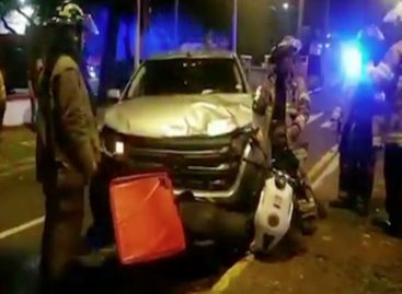Murió un motorizado venezolano tras chocar contra vehículo  en la avenida Federico Boyd