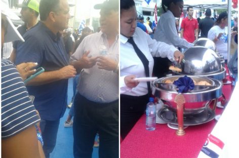 Mientras el pueblo come hueso de pollo, en el VIP del cierre de Nito hubo «buffet» libre (+FOTOS)