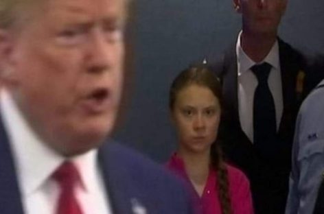 Trump ironiza sobre la joven y radical activista  Greta Thunberg; Parece una joven feliz