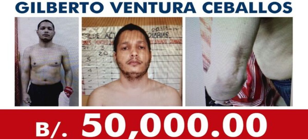 Sube a 50 mil dólares la recompensa a quien ayude con información para recapturar a Ventura Ceballos