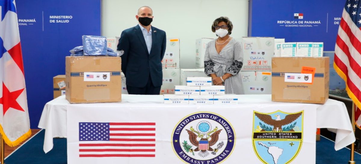 EEUU entregó cerca de 90,000$ en equipos de protección contra COVID-19 a hospitales panameños